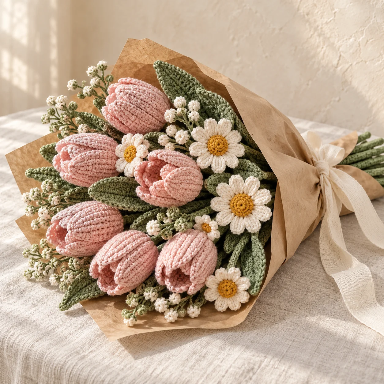 Forever Blooms Crochet Bouquet